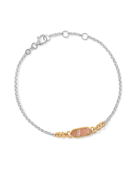 Laura Jackson Rhodochrosite Bar Bracelet