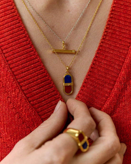 Laura Jackson Lapis & Red Jasper Signet Ring