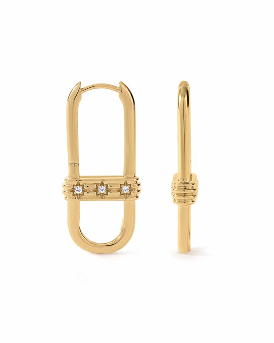 Laura Jackson Gold Link Hoop Earrings