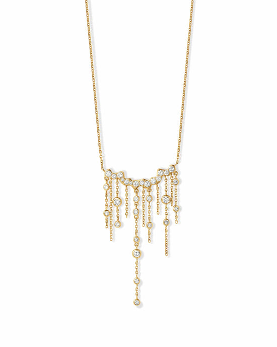 Solid Gold Asteri Diamond Chain Necklace