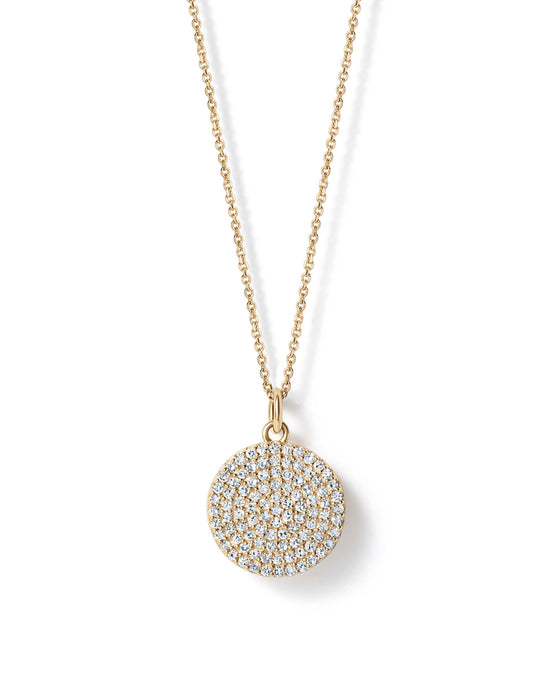 Solid Gold Icon Diamond Locket Necklace