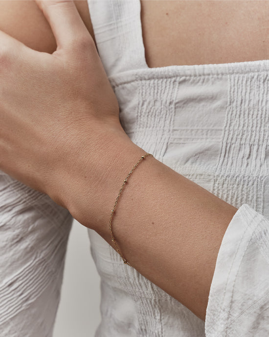 Gold Ball Chain Bracelet