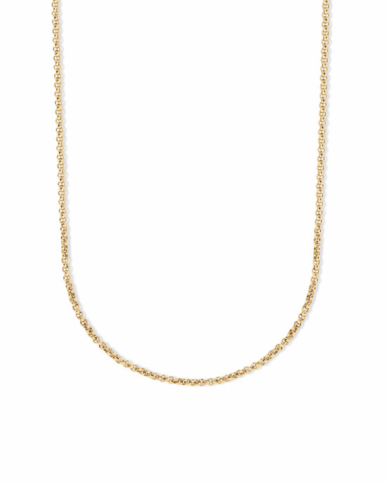 Gold Rolo Chain Necklace
