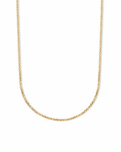 Gold Rolo Chain Necklace