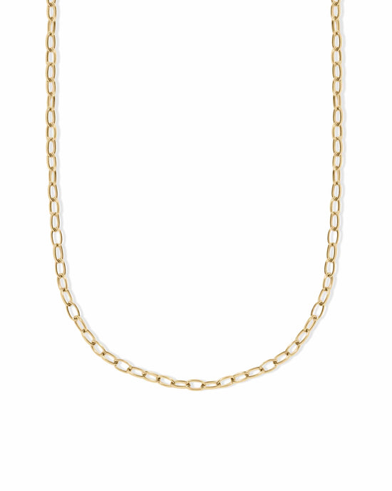 Gold Paperclip Chain Necklace