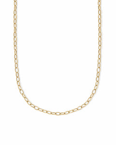 Gold Paperclip Chain Necklace