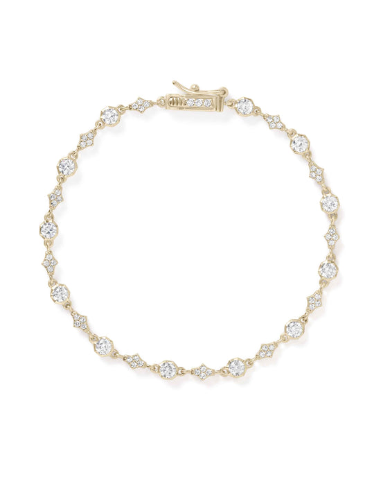 Solid Gold Nova Tennis Bracelet