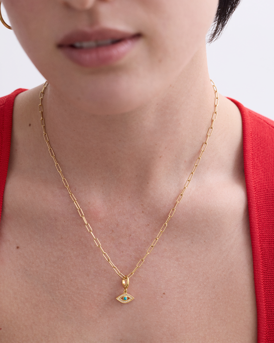Gold Evil Eye Charm