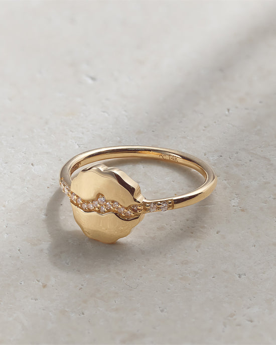 Solid Gold Asteri Diamond Ring