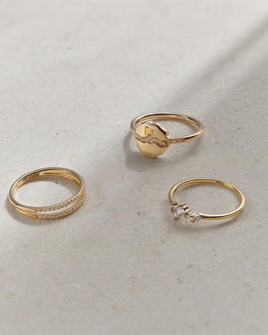 Solid Gold Asteri Diamond Ring