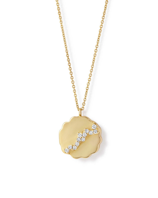 Solid Gold Asteri Diamond Mini Locket Necklace