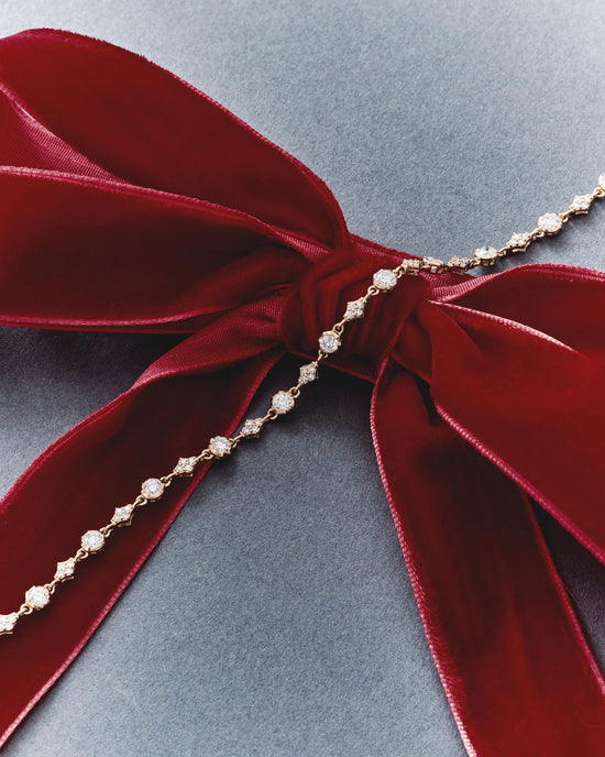 Solid Gold Nova Tennis Bracelet