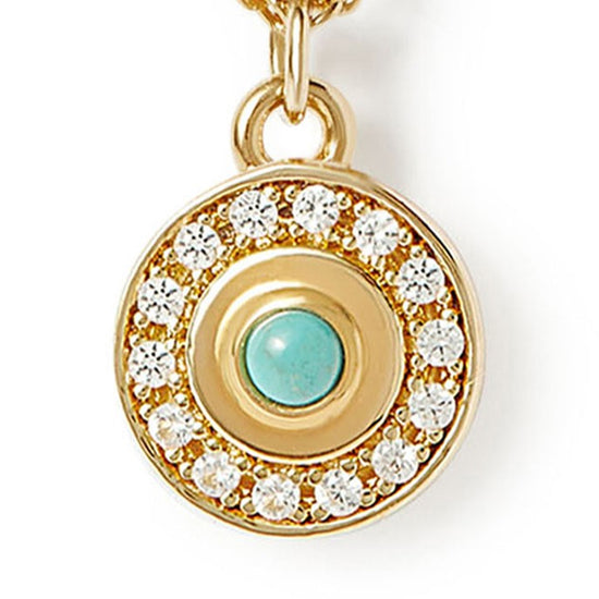 Gold Celestial Nazar Pendant Necklace