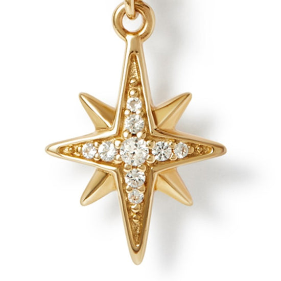 Gold Celestial Star Pendant Necklace