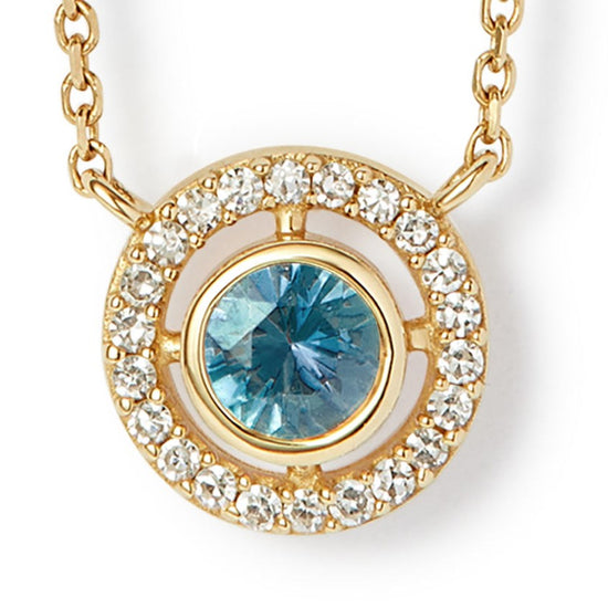 Solid Gold June Birthstone Alexandrite Pendant Necklace
