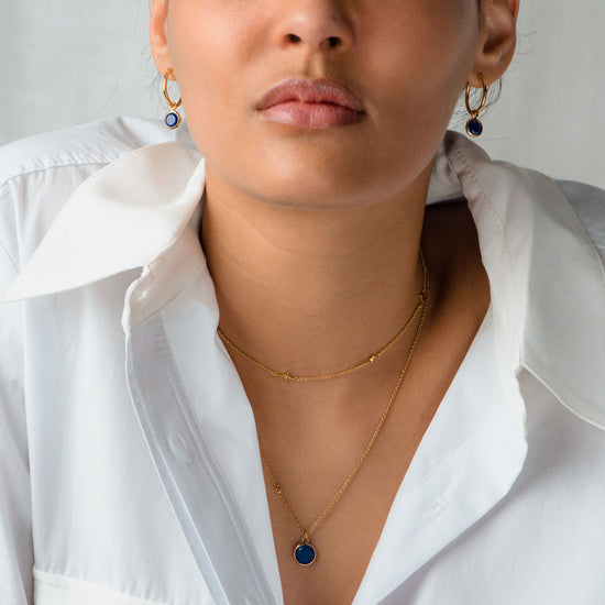 Gold Celestial Station Necklace