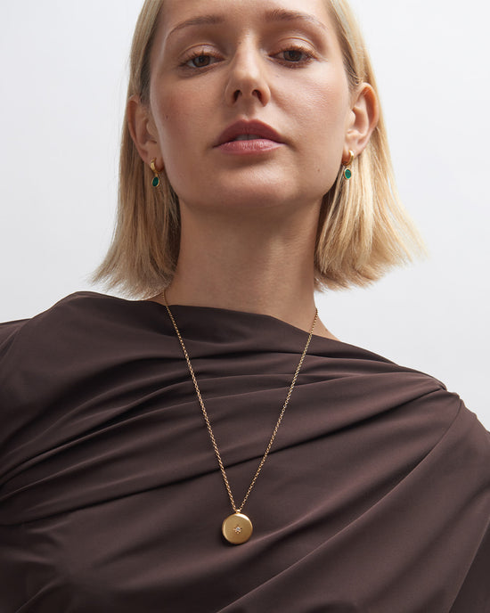 Gold Biography Medium Locket Necklace