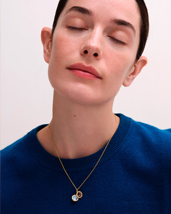 Gold Biography Mini Locket Necklace