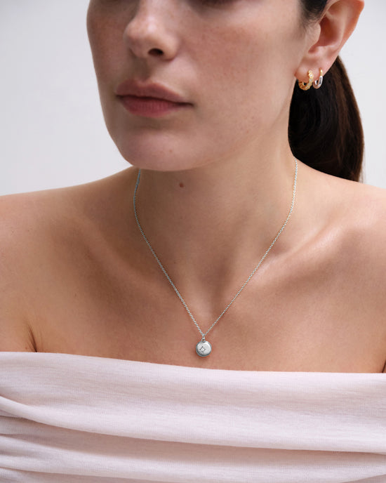 Silver Biography Mini Locket Necklace