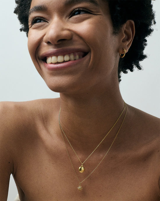 Gold Celestial Star Pendant Necklace