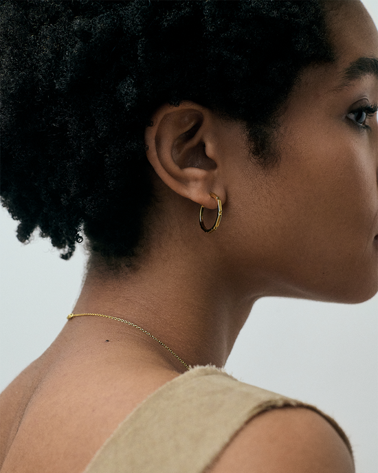 Gold Aubar Hoop Earrings