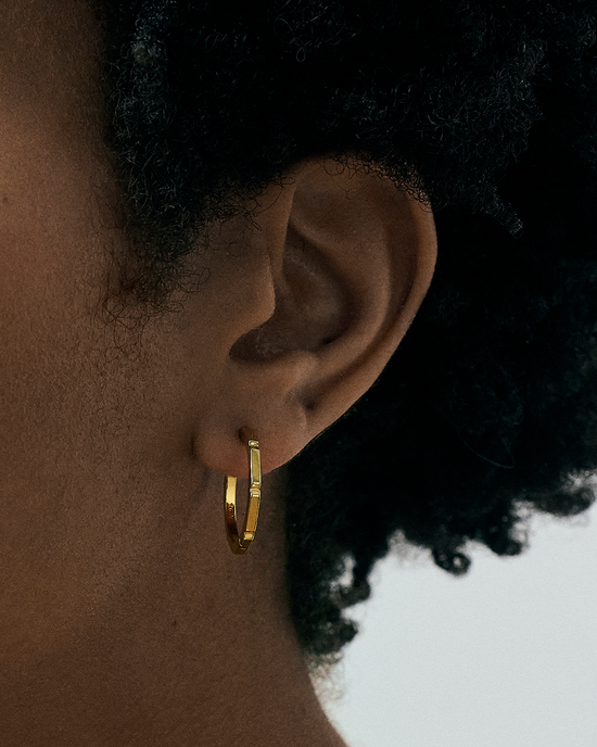 Gold Aubar Hoop Earrings