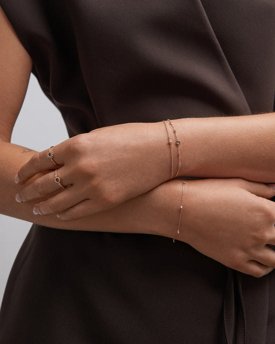 Solid Gold North Star Diamond Bracelet