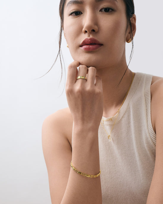 Gold Aubar Bold Bangle
