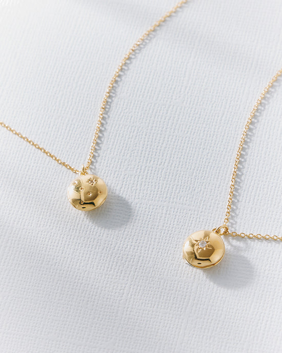 Gold Tiny Star Mini Biography Locket