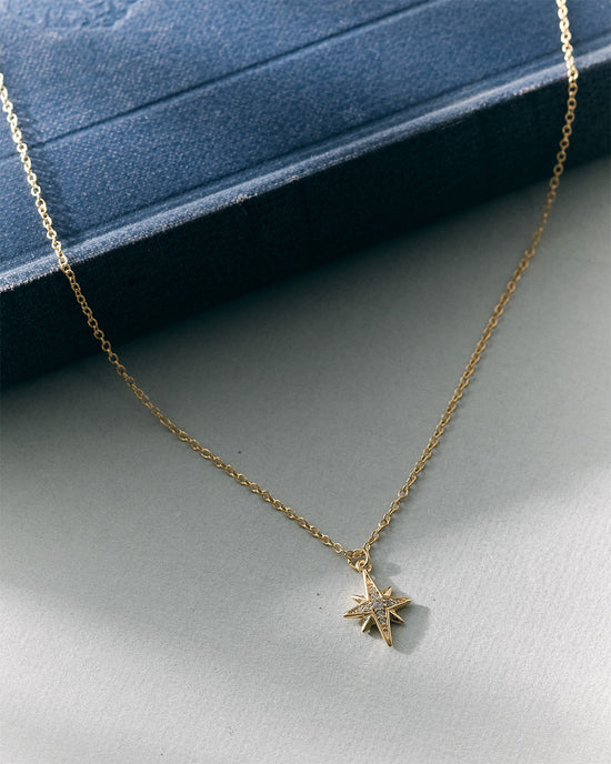 Gold Celestial Star Pendant Necklace