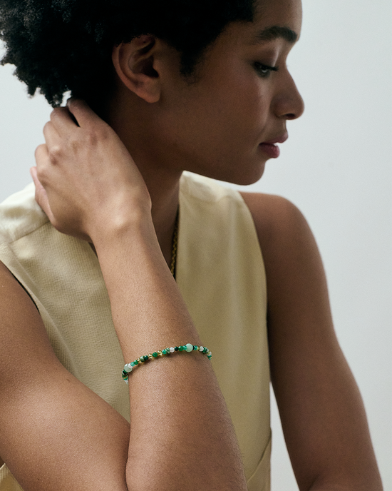 Second Chance Green Gemstone Bracelet