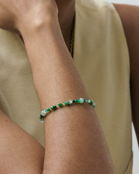 Second Chance Green Gemstone Bracelet
