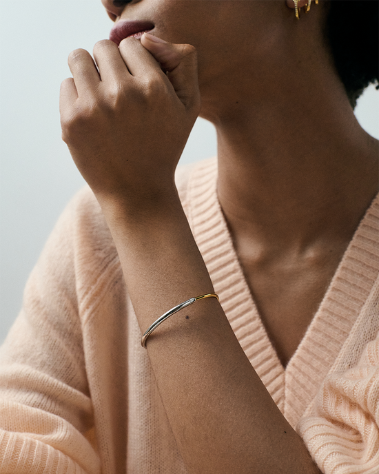 Gold & Silver Aurora Bangle