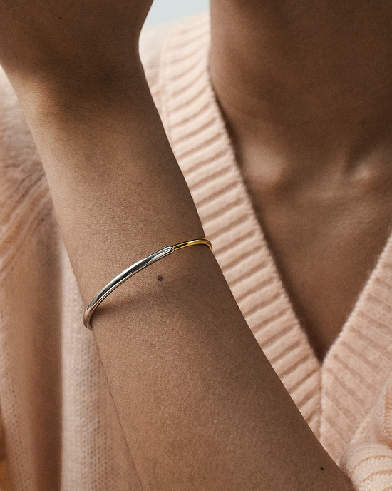 Gold & Silver Aurora Bangle