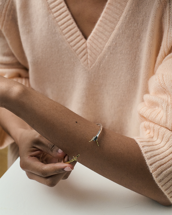 Gold & Silver Aurora Bangle