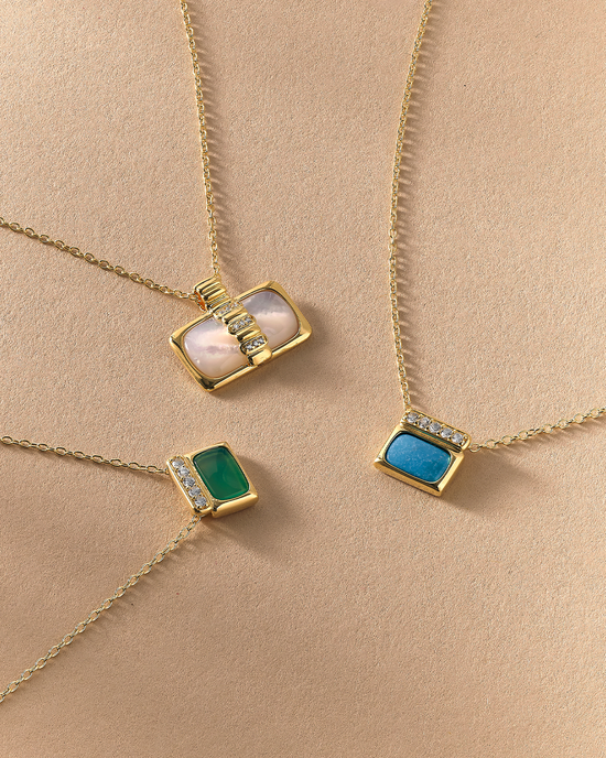 Gold Aurora Ridge Turquoise Necklace