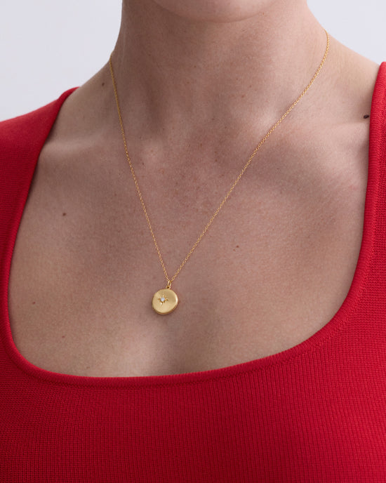 Gold Biography Midi Locket Necklace