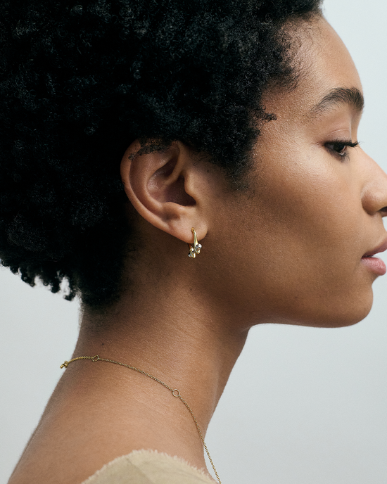 Gold and Silver Aurora Hoop Earrings