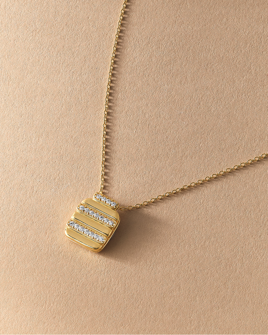 Gold Aurora Ridge Locket Necklace