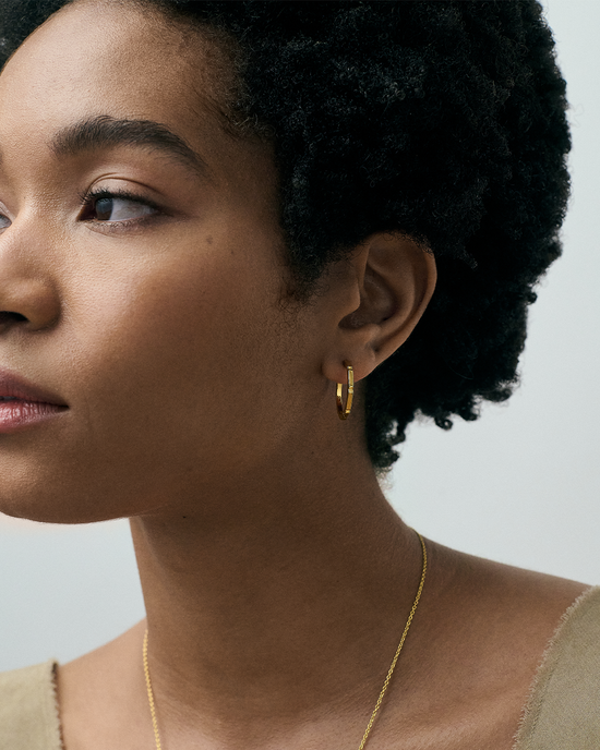 Gold Aubar Hoop Earrings