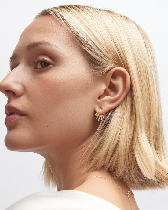 Solid Gold Rising Sun Jacket Studs