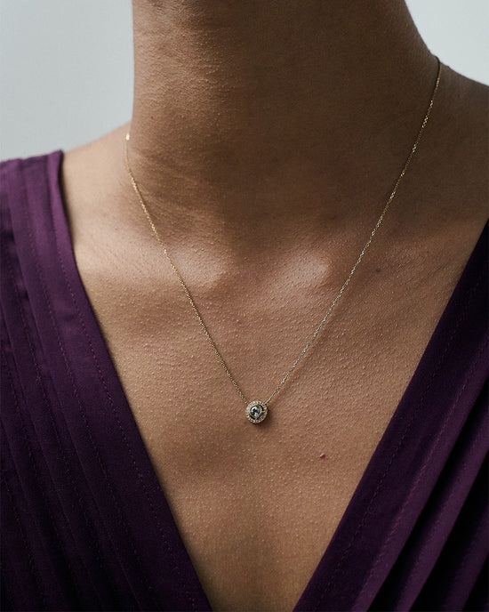 Solid Gold December Birthstone Tanzanite Pendant Necklace