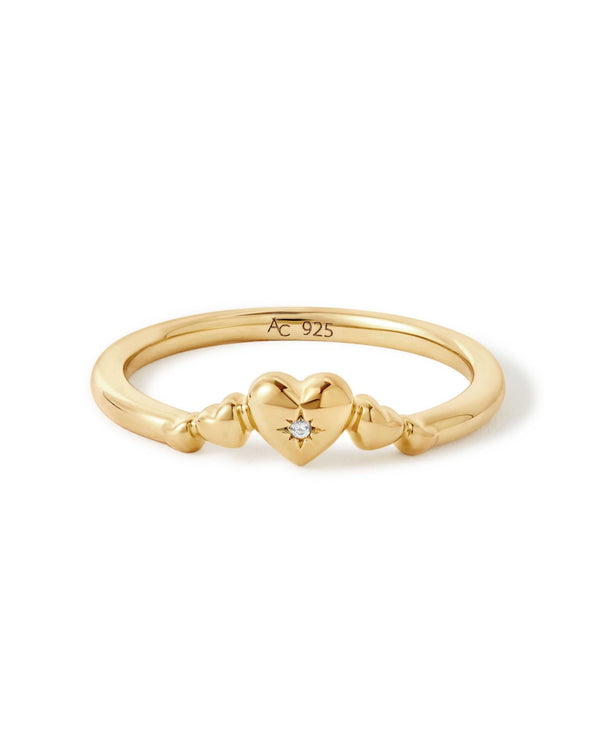 Gold Biography Heart Ring Jacket