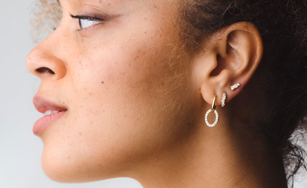 Why we love diamond huggie earrings