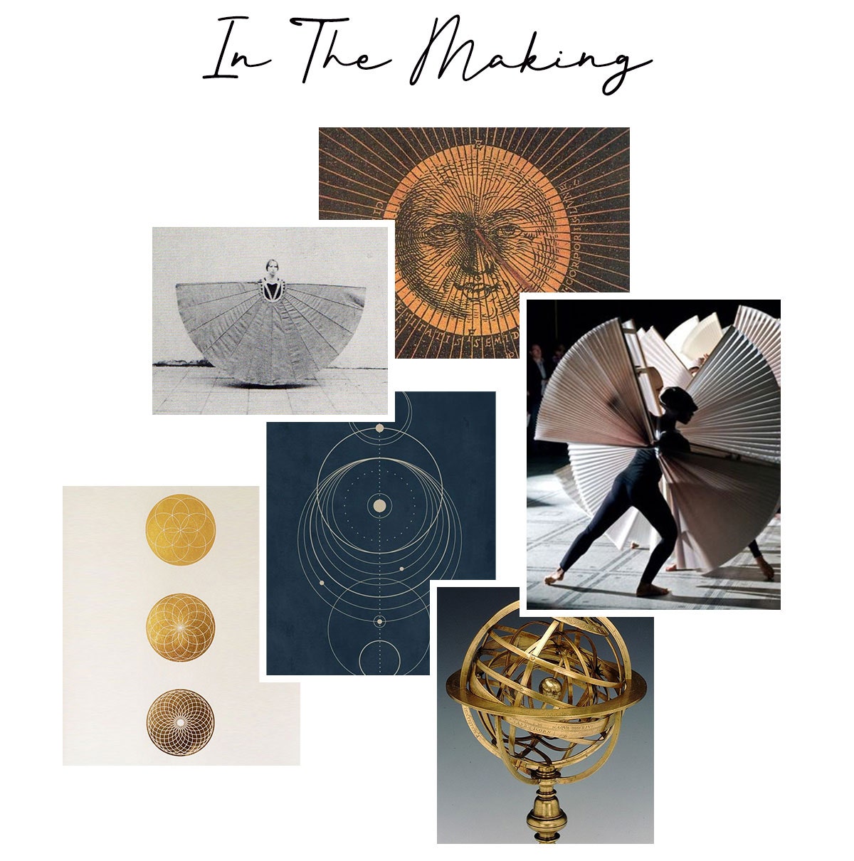 Inspiration photo board around the Celestial Jewellery Collection at Astley Clarke | The Astley Clarke Blog