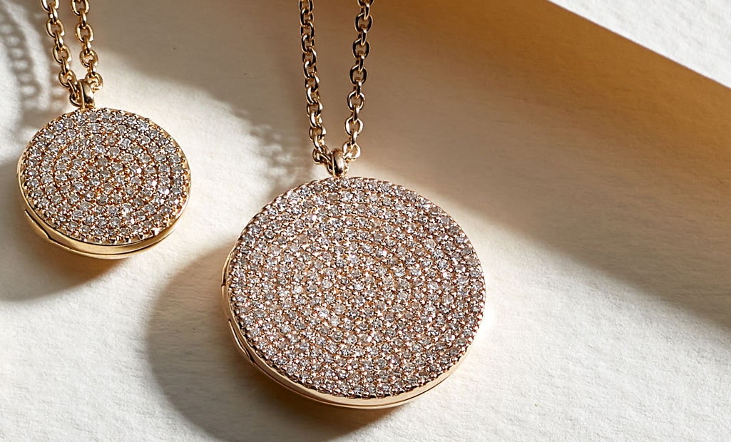 Astley Clarke Icon Nova Diamond Pendants in solid 14ct Gold