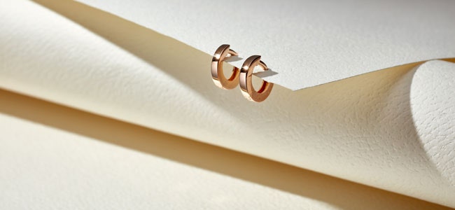 Rose Gold Huggie Earrings Rose Gold Huggie Earrings
