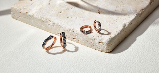 Rose Gold Hoop Earrings Rose Gold Hoop Earrings
