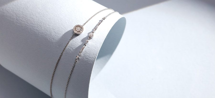 14k White Gold Bracelets