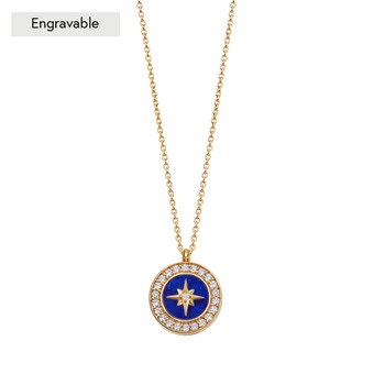 Gold Polaris Lapis Locket
